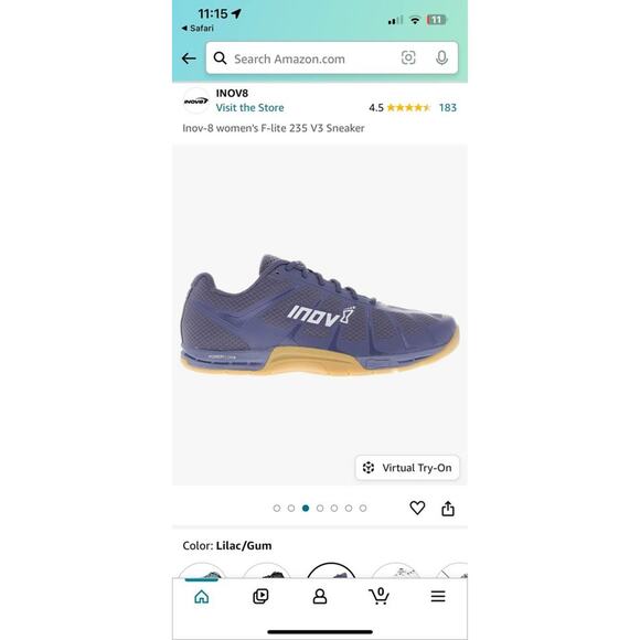 Inov-8 women's F-lite 235 V3 Training Shoes - US Women’s 7 - Picture 9 of 10